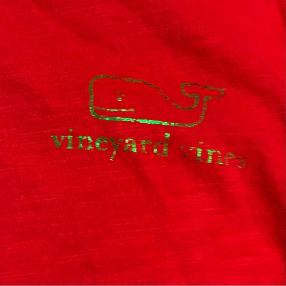 Vineyard Vines girl’s Large Graphic Tee Foil Vintage Whale Slub size L 14 - Picture 6 of 7